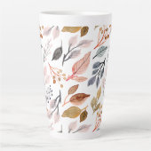 Tasse Latte feuille d'arbre (Devant)