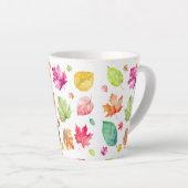 Tasse Latte Feuille d'automne (Angle droit)