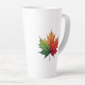 Tasse Latte Feuille d'érable grande (Angle droit)