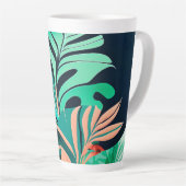 Tasse Latte feuilles (Angle droit)