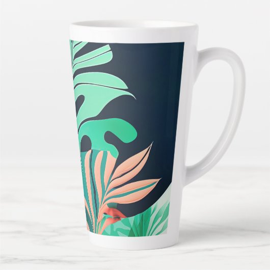 Tasse Latte feuilles (Droite)