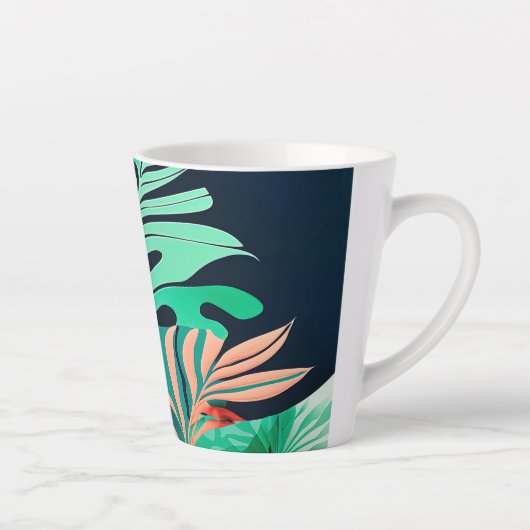Tasse Latte feuilles (Droite)