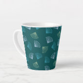 Tasse Latte Feuilles Art déco (Angle gauche)