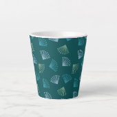 Tasse Latte Feuilles Art déco (Devant)