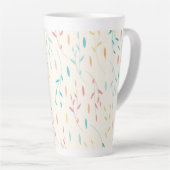 Tasse Latte feuilles d'arbre (Angle droit)