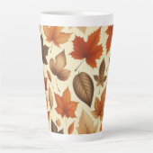 Tasse Latte Feuilles d'automne (Devant)