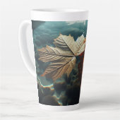 Tasse Latte Feuilles d'automne (Angle gauche)