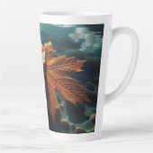 Tasse Latte Feuilles d'automne (Droite)