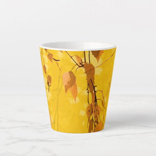 Tasse Latte Feuilles d'automne 3 (Devant)