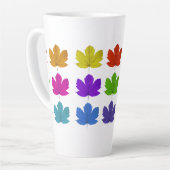 Tasse Latte Feuilles d'érable colorés (Angle gauche)