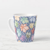 Tasse Latte Feuilles stylisés (Angle gauche)