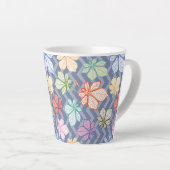 Tasse Latte Feuilles stylisés (Angle droit)