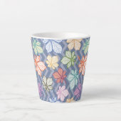 Tasse Latte Feuilles stylisés (Devant)