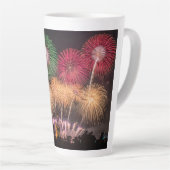 Tasse Latte feux d'artifice (Angle droit)