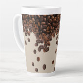 Tasse Latte Fèves de café (Angle gauche)