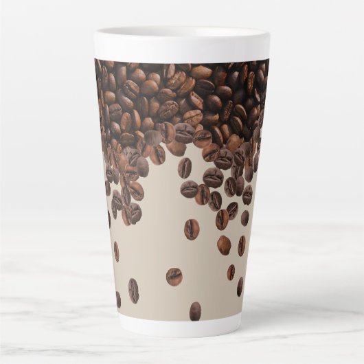 Tasse Latte Fèves de café (Devant)