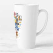 Tasse Latte Fier d'être handicapé – Conception graphique d'aut (Droite)