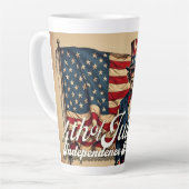 Tasse Latte Fière âme du 4 juillet (Angle gauche)