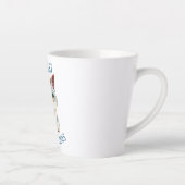 Tasse Latte Fiery Feline Spirit - Sassy Angry Cat Design (Droite)
