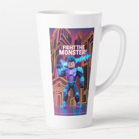 Tasse Latte Fight the monster (Droite)