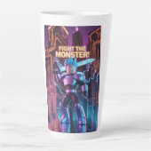 Tasse Latte Fight the monster (Devant)