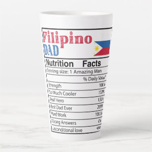 Tasse Latte Filipino Papa Nutrition Faits Fête des pères Cadea