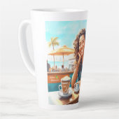 Tasse Latte Fille avec pause café (Angle gauche)
