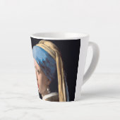 Tasse Latte Fille avec une perle oreille-Johannes Vermeer Smal (Angle droit)