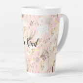 Tasse Latte Fille Blush Crème Rose Blanc Floral (Angle droit)