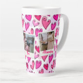 Tasse Latte Fille Coeurs roses mignonette Romantique Saint-Val (Angle droit)