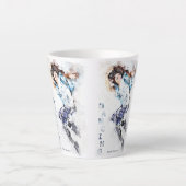 Tasse Latte Fille dansante 2 (Devant)