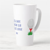 Tasse Latte Fille de golf Customisée tarde (Angle droit)