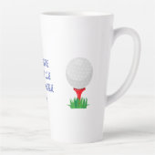 Tasse Latte Fille de golf Customisée tarde (Droite)
