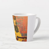 Tasse Latte Fille de musique (Angle droit)