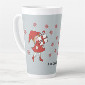 Tasse Latte Fille de Noël (Angle gauche)