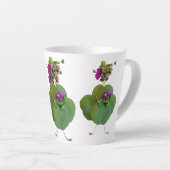 Tasse Latte Fille du jardin ! (Angle droit)