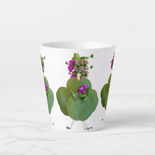 Tasse Latte Fille du jardin ! (Devant)