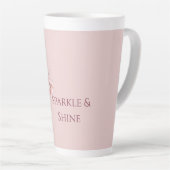 Tasse Latte Fille étincelante en Rose Rose robe or (Angle droit)