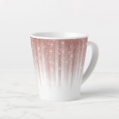 Tasse Latte Fille Glamour Rose Parties scintillant or Gradient (Angle droit)
