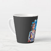 Tasse Latte Fille Inspirante Graphique (Angle gauche)