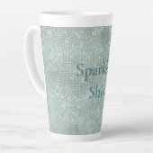 Tasse Latte Fille Mint Glitzy Sparkle (Angle gauche)