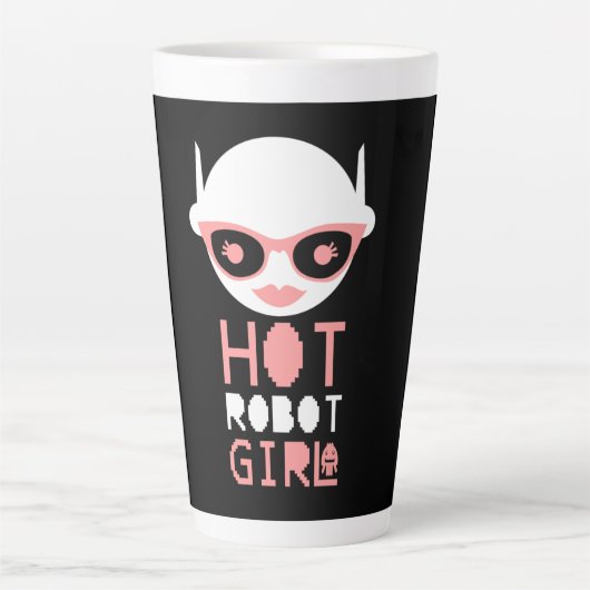 Tasse Latte Fille robot chaude (Devant)