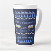 Tasse Latte Films de Noël et Cupcakes (Angle droit)