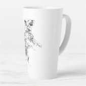 Tasse Latte Fin de la chasse d'automne (Angle droit)