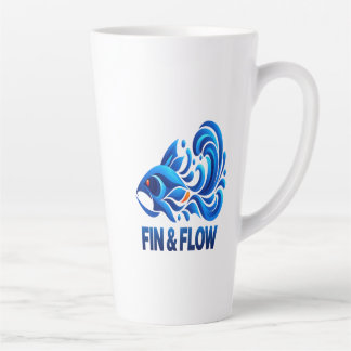 Tasse Latte FIN & FLOW – Nés pour nager