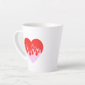 Tasse Latte Fire Heart (Angle gauche)