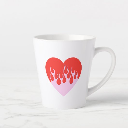 Tasse Latte Fire Heart (Droite)