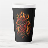 Tasse Latte Fire owl (Devant)
