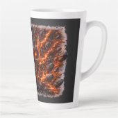 Tasse Latte Fire vs Ice Skull – Electric Blue & Lava Red Crack (Droite)