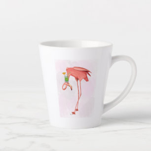 Tasse Latte Flamant rose avec Cocktail